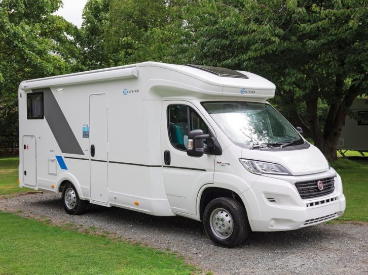 Sun Living S70 SP parked up near trees