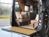 Rear view through Hymer Venture S